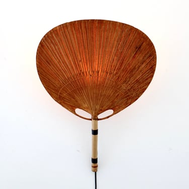 Ingo Maurer Uchiwa Rice Paper and Bamboo Wall Light