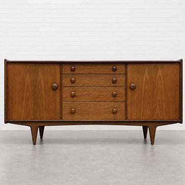 Mid Century Modern Teak Credenza by A. Younger Ltd. | Vintage Sideboard, Made in England, c. 1960’s 