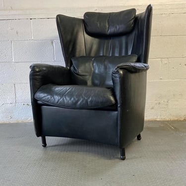 Vintage Modern Leather Lounge Chair by Franz Schulte 