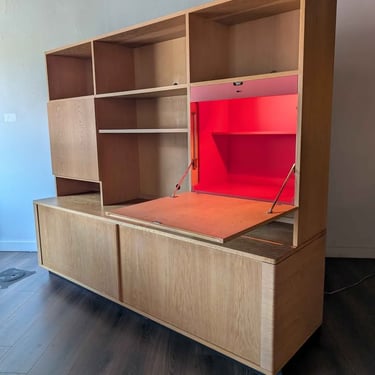 Danish MCM Tambour Credenza by Niels Koefed for Hornslet Mobelfabrik