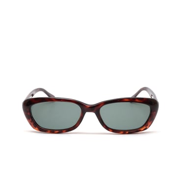 90s Deadstock Tortoise Rectangle Mod Authentic Vintage Sunglasses 