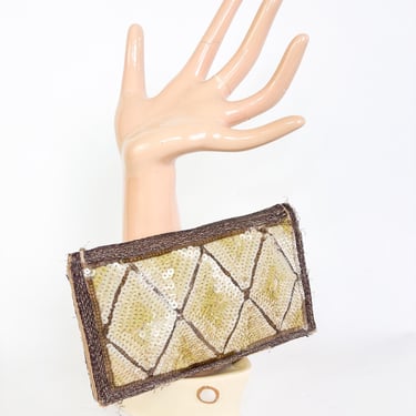 1930s Sequin & Beaded Clutch | Vintage Art Deco Purse 