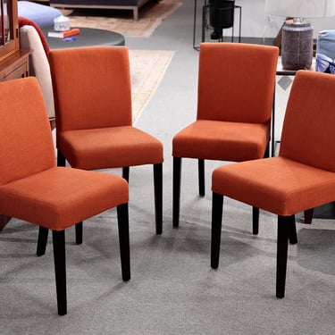 Set of 4 Crate & Barrel Parson Style Dining Chairs