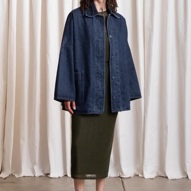Oversized Shirt Jacket - Denim