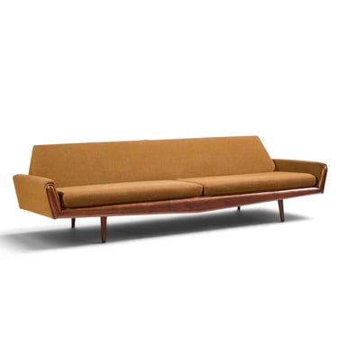 Adrian Pearsall for Craft Associates Mid Century Walnut Gondola Sofa - mcm 