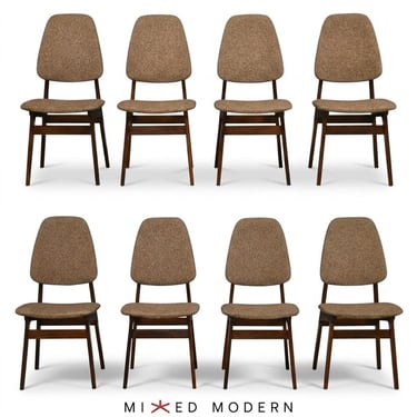 Bruk Sorheim for Sorheim Mill Mid Century Norwegian Teak Dining Chairs - Set of 8 
