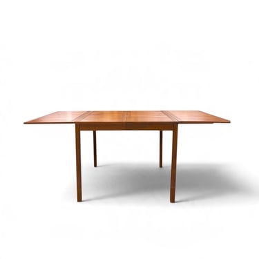 Vintage Drop Leaf Teak Dining Table by Vejle Stole & Mobelfabrik 