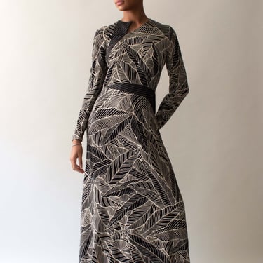 Geoffrey Beene Black and White Cotton Blend Dress