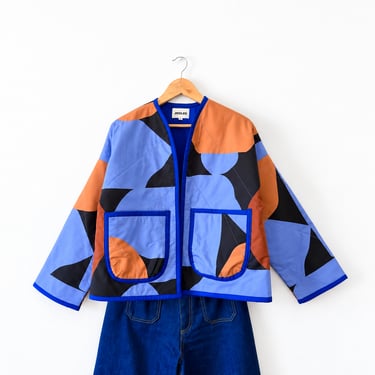 Abstract quilting jacket