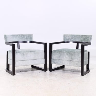 Hellman Chang Tao Lounge Chairs - Pair 