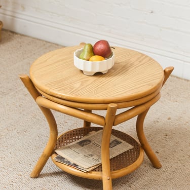 Bamboo Vintage and Table Two Tier