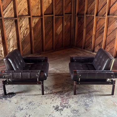 Percival Lafer MP-25 Lounge Chairs, Brazil, c.1967