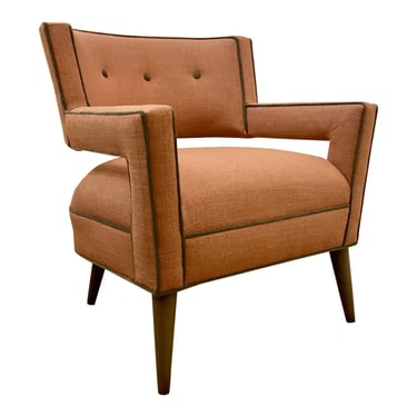 Hooker Furniture Modern Blush Tufted Linen Harper Lounge Chair