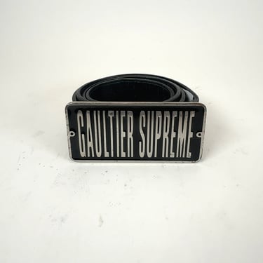 Supreme x Jean Paul Gaultier Square Logo Enamel Belt