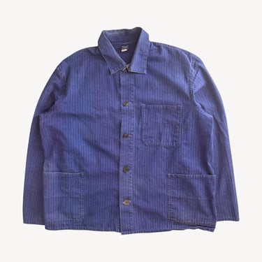 Vintage 1980s Bleu de Travail Chore Jacket | French Workwear Coat Small/Medium 