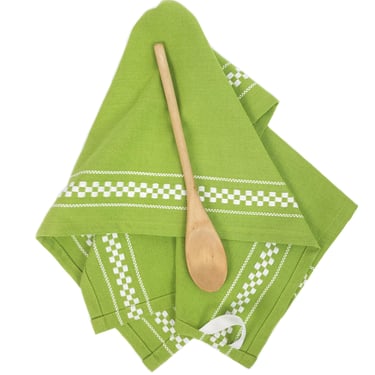 Green Vintage Style Kitchen Towel 