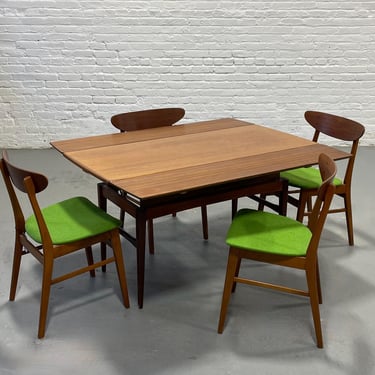 Mid Century Modern Danish Convertible Coffee Table - Desk - Dining Table – Vintage Space Saving Furniture, c. 1960's 