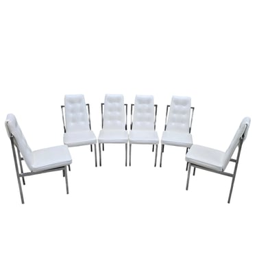 MCM Cal-Style Furniture Mfg. Chrome High Back Dining Chairs – Set of 6