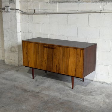 Danish Rosewood Sideboard Credenza Storage Unit with Hinged Doors Denmark 1960s 