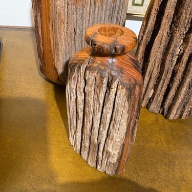Mcm live edge hand turned small vase