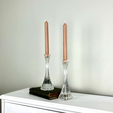 Crystal Park Lane Style Candle Holders by Mikasa 