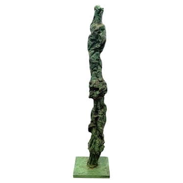 Dirce De Assis Cavalcanti Attr. Bronze Patinated Brutalist Sculpture, 1990s