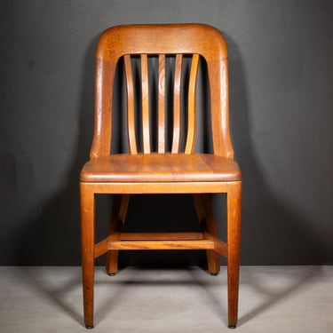 Johnson Chair Co. Solid Oak Banker's Desk Chair c.1930