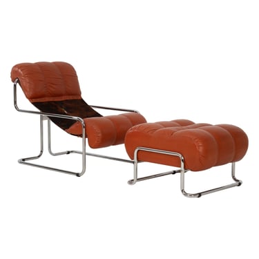 Guido Faleschini for Mariani “Tucroma” Lounge Chair & Ottoman, Italy c.1960