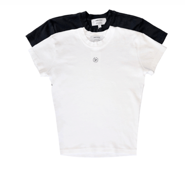MINI TEE 2-PACK IN BLACK & WHITE