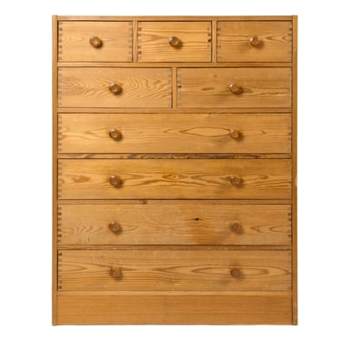Swedish 1970s Tall 9-Drawer Dresser | Chest of Drawers