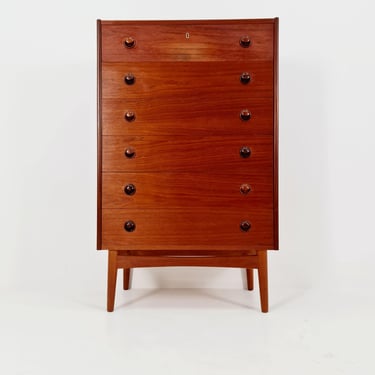 Midcentury danish design chest of drawers By Kai kristiansen, 1960s 