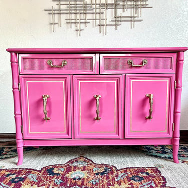 CUSTOMIZEABLE Vintage Broyhill Bamboo Buffet/Server/ 