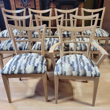 Paul Frankl Dining Chairs Set 9 Plus 1 