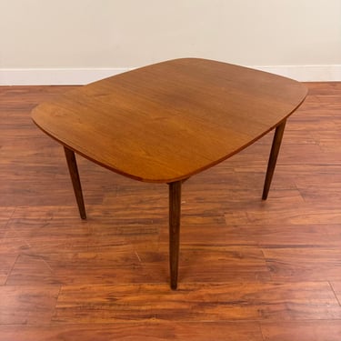 Vintage Small Teak Butterfly Leaf Dining Table