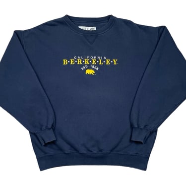 Vintage 90s University of California Berkeley Bears Embroidered Crewneck Sweatshirt (Medium/Large) 