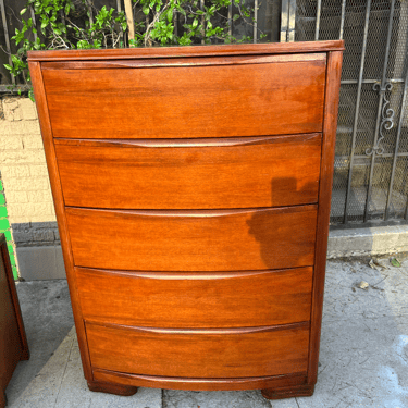 Simple Storage | Mid-century Deco Style Highboy Dresser