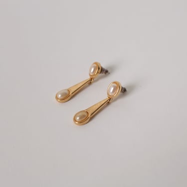 Vintage Napier Candlelight Pearl Earrings