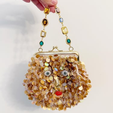 Ode to the master mini sequin purse 