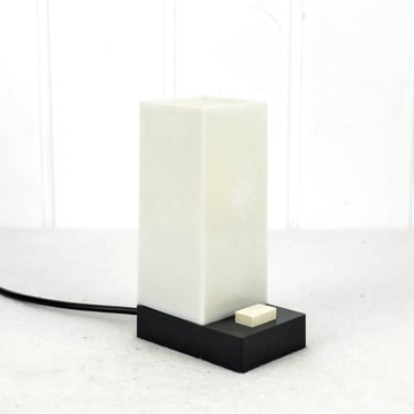 Table lamp 70s retro modern gray white lamp vintage lamp design shabby brocante 