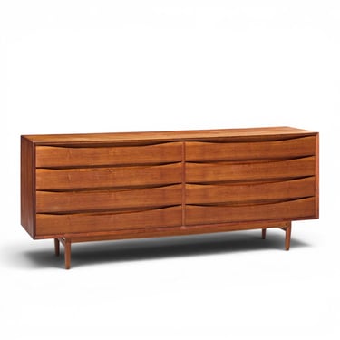 Arne Vodder for Sibast Triennale Mid Century Danish Teak 8 Drawer Dresser - mcm 
