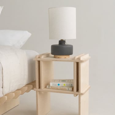 Nordic Nested Modern Side table, Wooden Bedside Table, Nightstand by Sapling Studio 