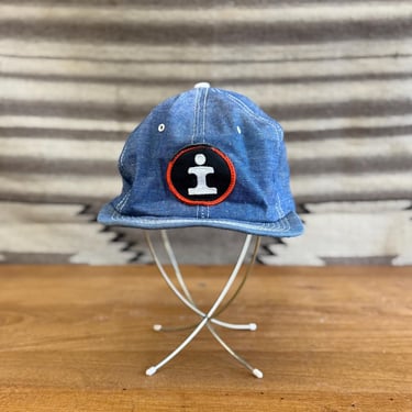 Vintage Illinois Central RR Snapback Denim Hat 