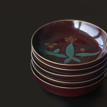 Antique Japanese Lacquerware Kaiseki Plate 