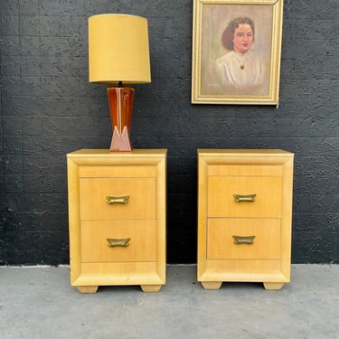 Blonde 1950s Nightstands