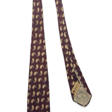 Vintage 1940s VAN HEUSEN Necktie ~ Art Deco / Rockabilly / Swing ~ Neck Tie / Cravat ~ Paisley Print / Foulard 