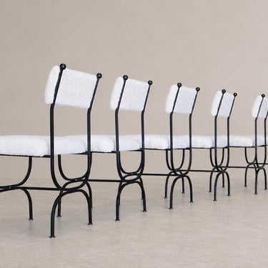 Iron Framed 'Arch' Dining or Side Chairs 