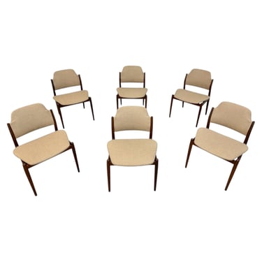Mid-Century Danish Modern Arne Vodder 62S Teak Dining Chairs - Set of 6 
