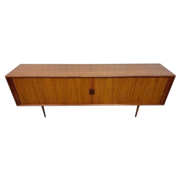 Mid-Century Danish Modern Faarup Møbelfabrik Teak Tambour Sideboard – Restored! 