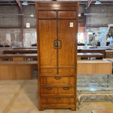 Vintage Thomasville Furniture Tall Mystique Pier Cabinet