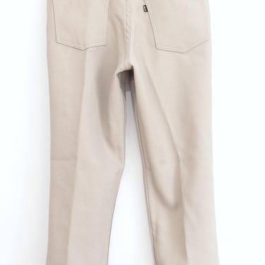 Vintage Late 80’s Men’s Levi’s Tan Twill Dacron Slacks, 517, Measured 30/32 